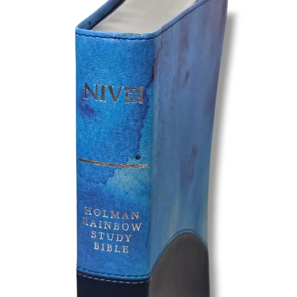 Bonded Leather Holy Bible NIV The Message Parallel New International Version